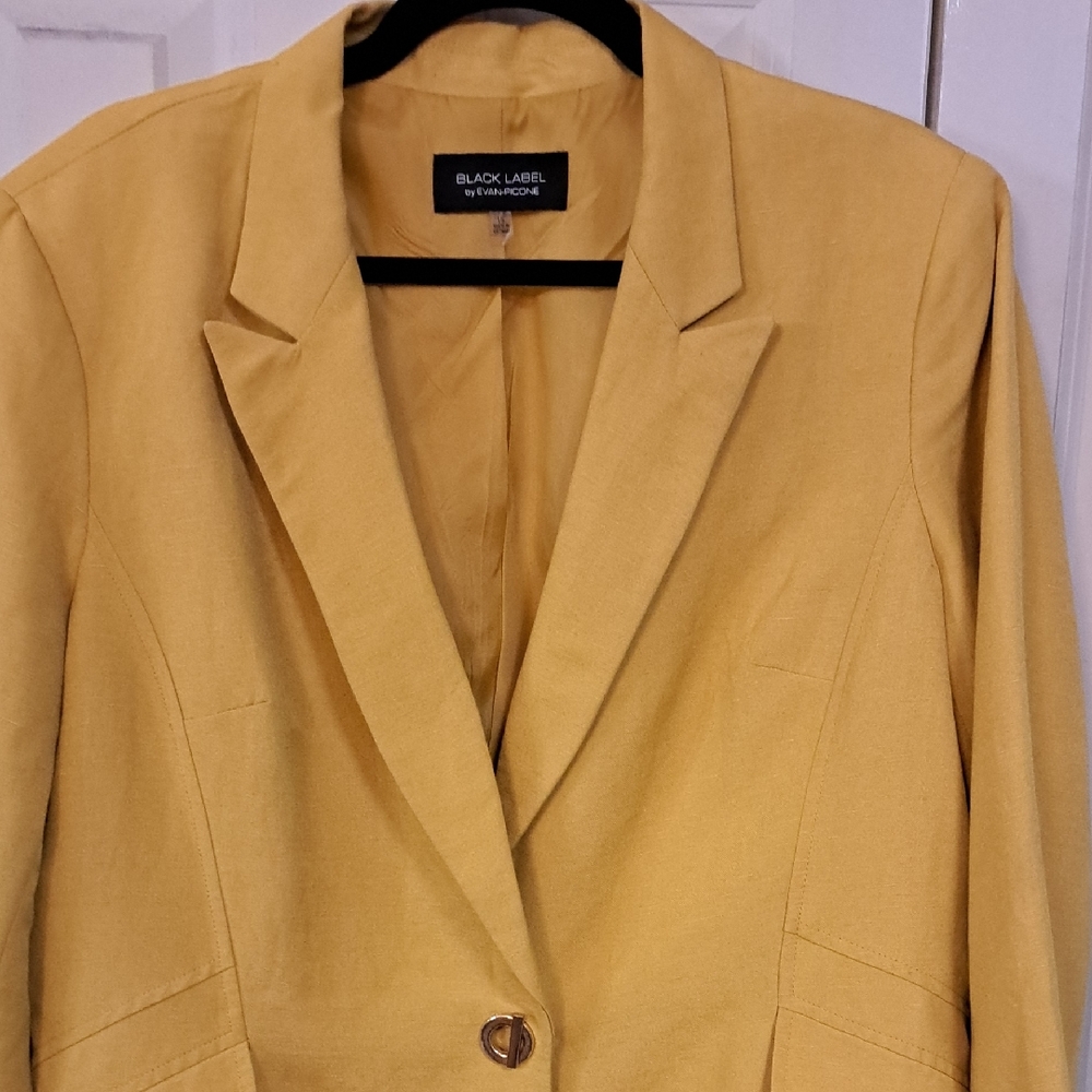 Evan Picone Mustard Blazer